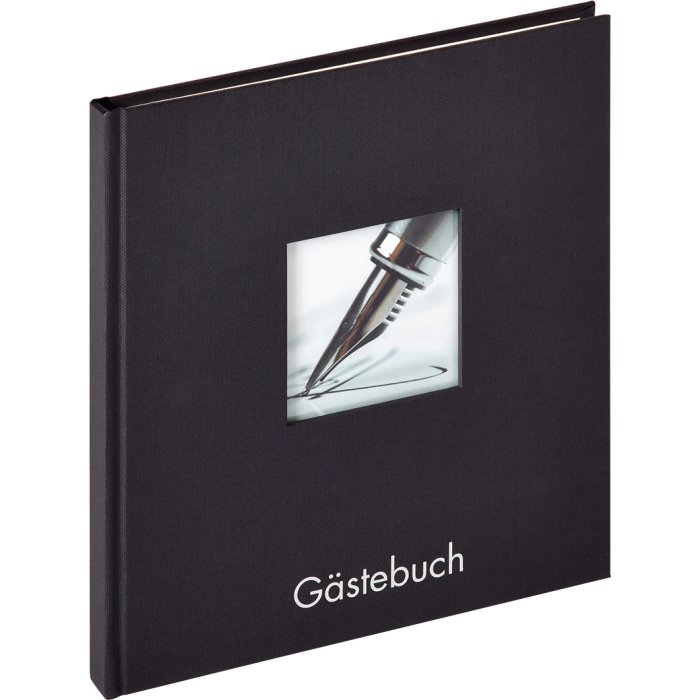 Walther Libro de Visitas Fun negro 23x25 cm 72 páginas blancas