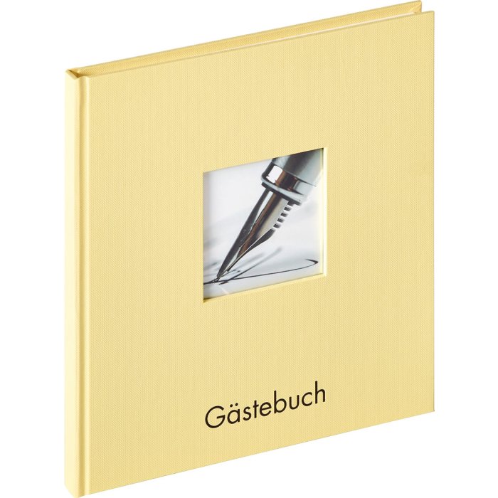 Libro de Visitas Walther Fun crema 23x25 cm 72 páginas blancas