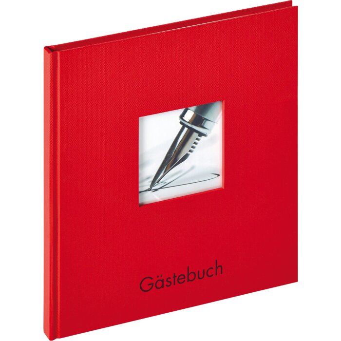 Libro de visitas Fun 23x25 cm rojo