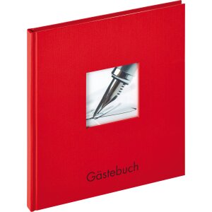 Libro de visitas Fun 23x25 cm rojo