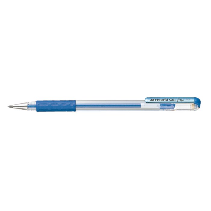 Bolígrafo de gel metálico Hybrid Gel Grip 0,4 mm azul