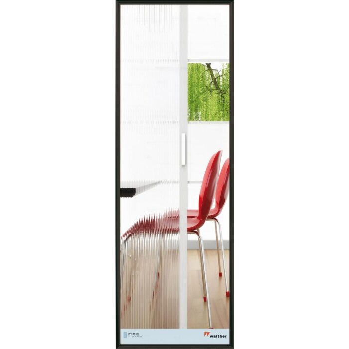 Marco de plástico Galeria 30x90 cm negro