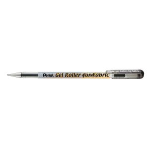 Roller de gel para textiles 0,5 mm negro