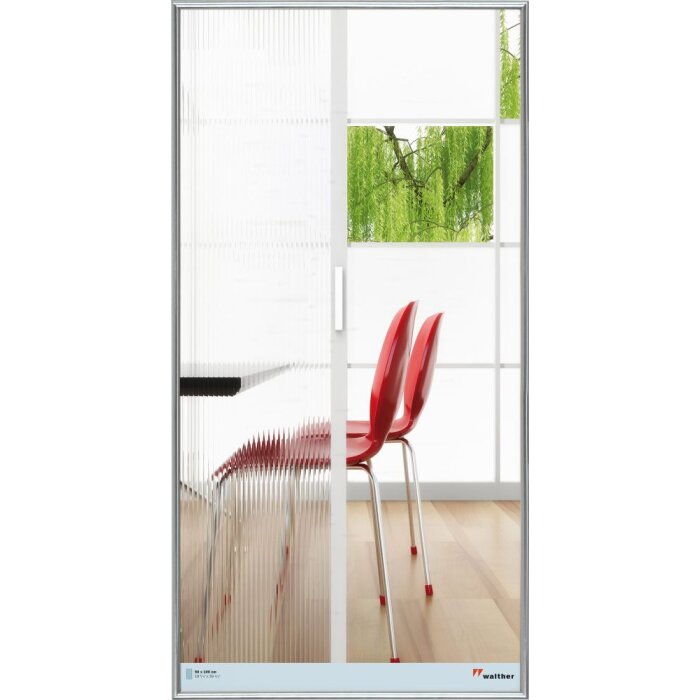 Marco de plástico Galeria 50x100 cm plata