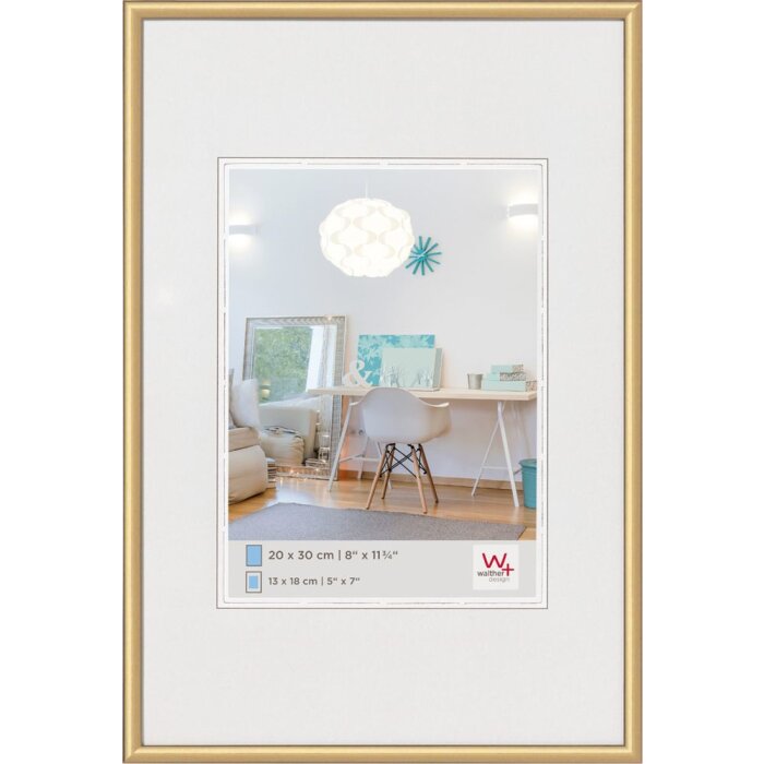 Nuevo marco de plástico Lifestyle 60x80 cm dorado