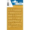 Pegatina HERMA letras A-Z lámina dorada, 12 mm