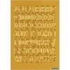 Pegatina HERMA letras A-Z lámina dorada, 12 mm