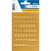 HERMA foil sticker oro números 0-9