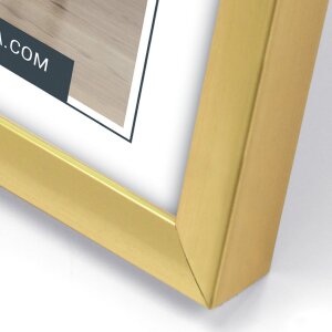 Marco de plástico ZEP Nuevo Easy 21x29,7 cm dorado Marco para documentos DIN A4