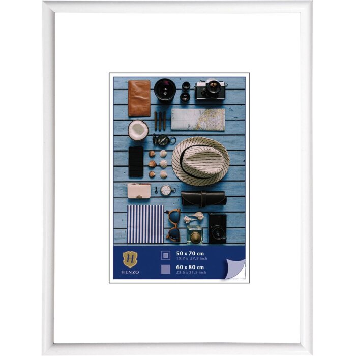Marco de plástico Napoli 60x80 cm blanco