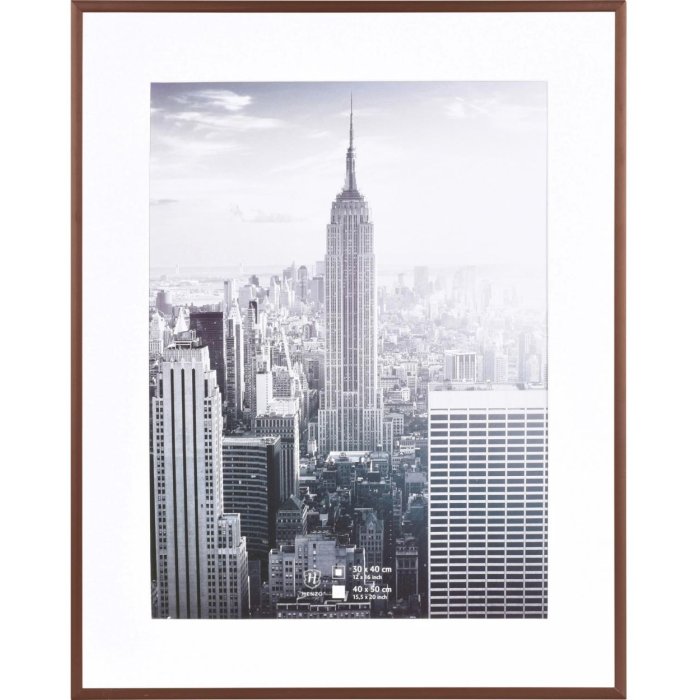 Henzo Marco de aluminio Manhattan 40x50 cm bronce
