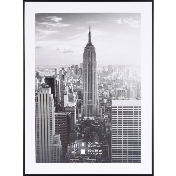 Henzo Marco de aluminio Manhattan 60x80 cm negro