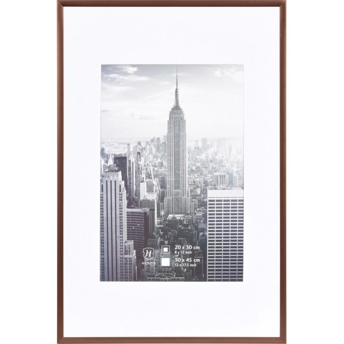 Henzo Marco de aluminio Manhattan 30x45 cm bronce