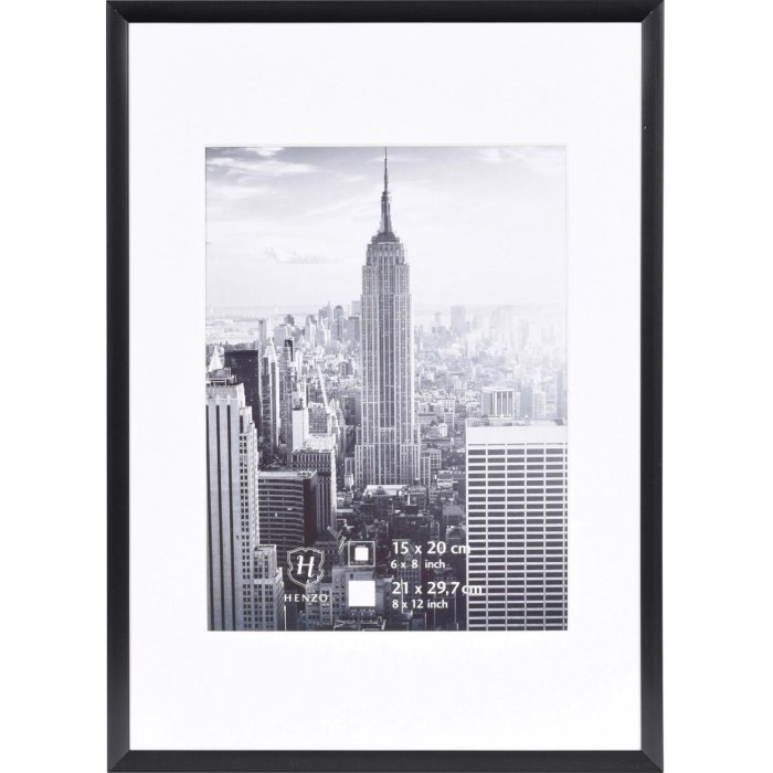 Marco de aluminio Henzo Manhattan 21x30 cm negro
