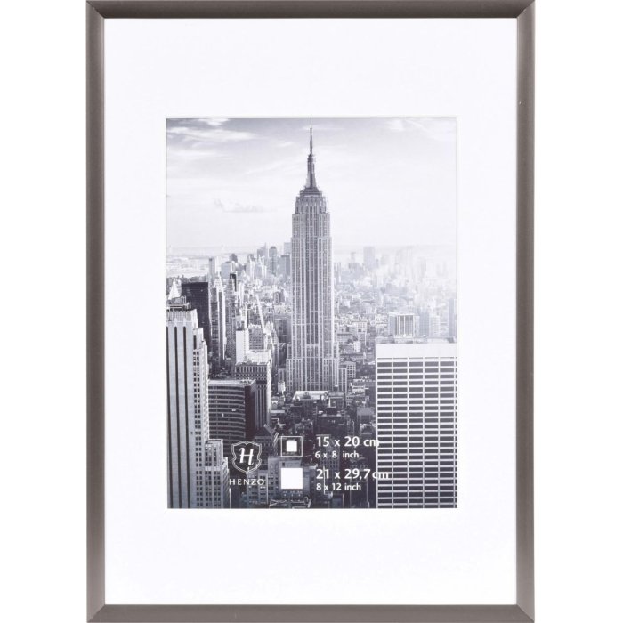 Henzo Marco de aluminio Manhattan 21x30 cm gris