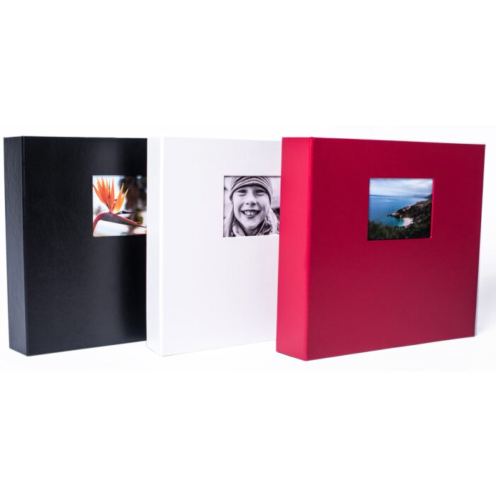 HNFD Maxi Álbum de Fotos Lona 100 páginas negro 34,5x33 cm