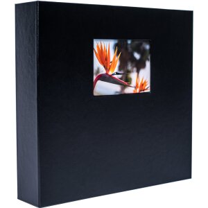 HNFD Maxi Álbum de Fotos Lona 100 páginas negro 34,5x33 cm