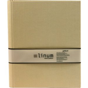 Goldbuch Carpeta de anillas A4 Linum Lino 26x32x4,2 cm