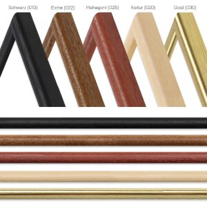 Marco de madera H003 cristal antirreflejos 20x30 cm negro