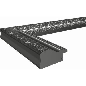 Walther Marco de madera BAROCK antracita 40x50 cm con passepartout 28x35 cm
