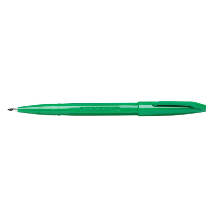 Pentel SIGN PEN rotulador de punta de fibra 0,8 mm verde