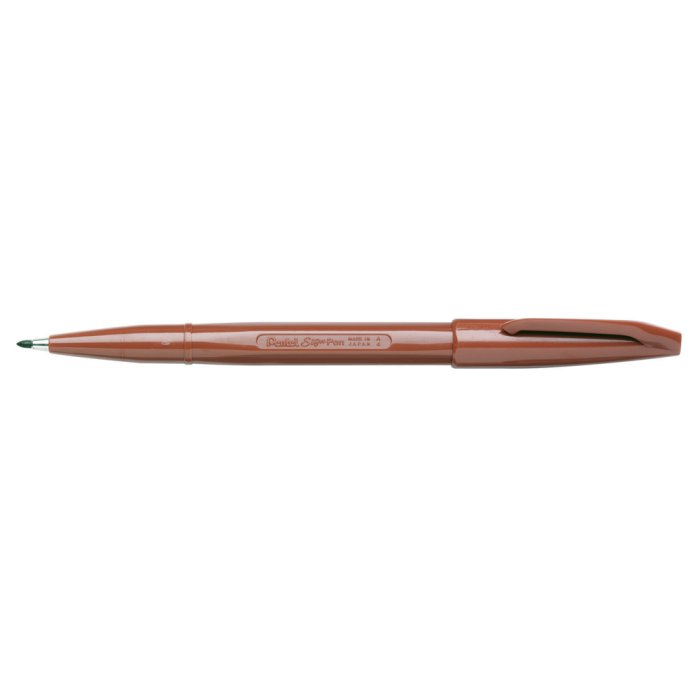 Bolígrafo de fibra Pentel SIGN PEN 0,8 mm marrón
