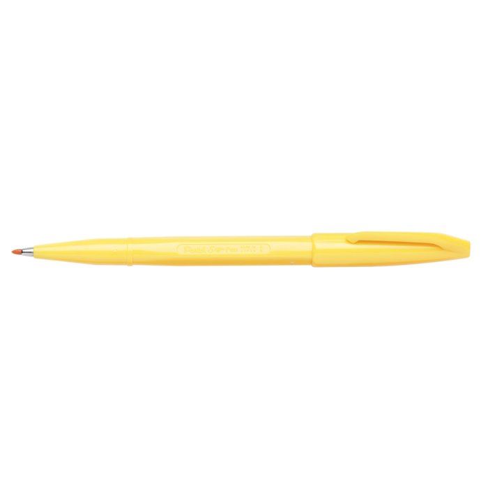 Rotulador de punta de fibra Pentel SIGN PEN amarillo 0,8 mm de ancho de trazo