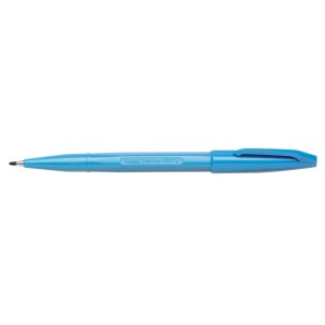 Bolígrafo de fibra Pentel SIGN PEN 0,8 mm azul claro