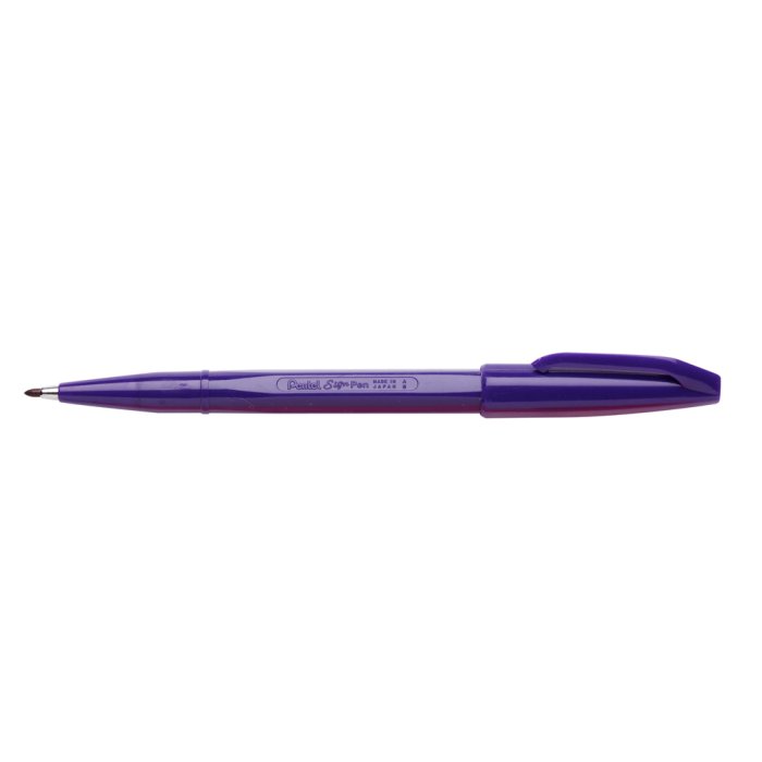 Pentel SIGN PEN bolígrafo con punta de fibra 0,8 mm morado