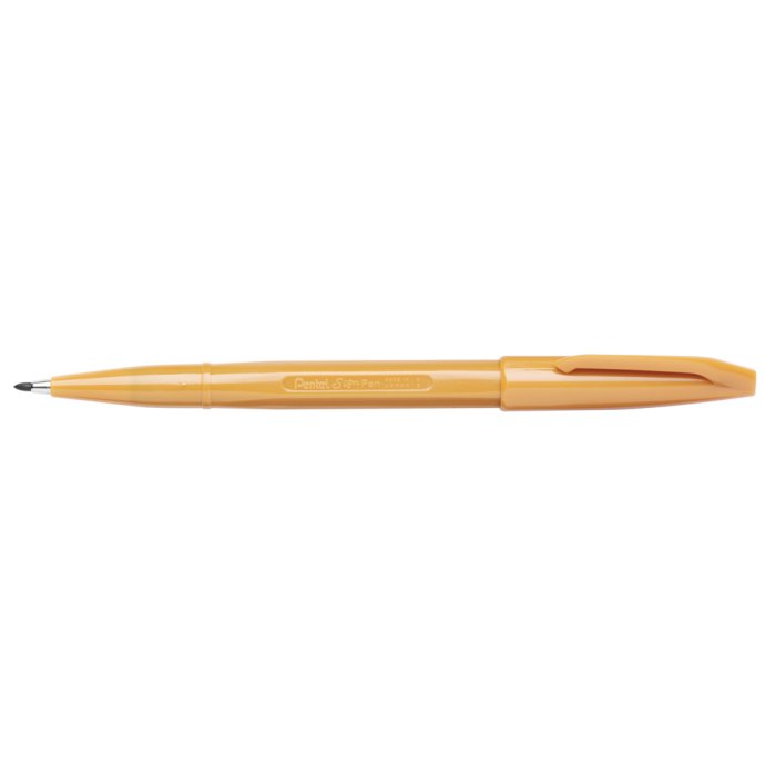 Pentel SIGN PEN rotulador de fibra ocre 0,8 mm
