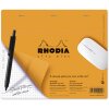 Alfombrilla de ratón Rhodia, 19x23cm, 30 hojas, 80g, cuadriculada - Naranja