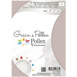 Lote de 5 tarjetas Grain de Pollen 105x148 ánfora