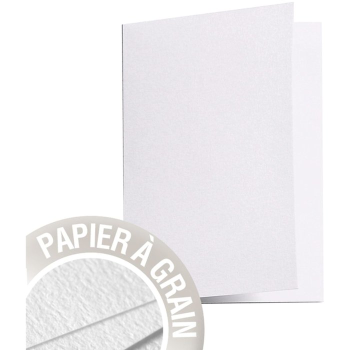 Paquete de 5 tarjetas dobles Polen 105x148 mm Amapola Blanca