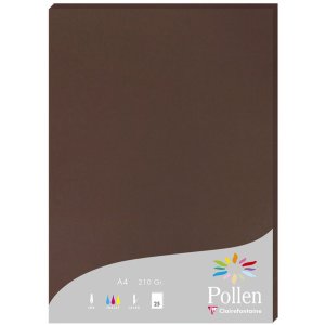 25 hojas de papel Polen, DIN A4, 210 g marrón...