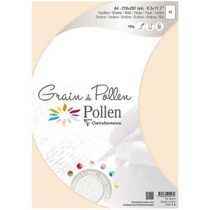 5 hojas Grain de Pollen A4 Ondine 120g
