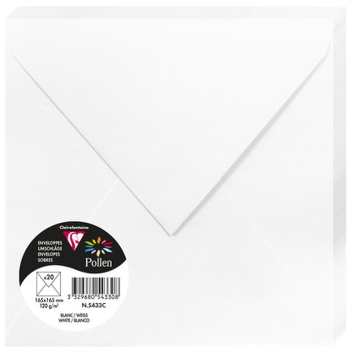 Sobres blancos 165x165 mm - 5433C