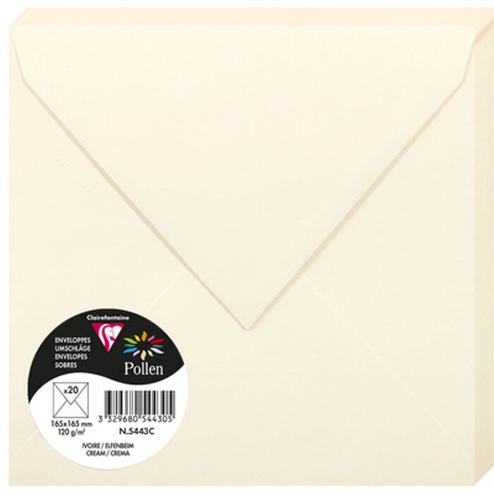 Sobres marfil 165x165 mm - 5443C