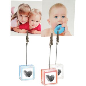 Cubo portafotos con cubo pequeño para 1 foto