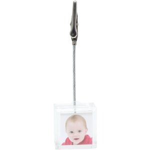 Cubo portafotos con cubo pequeño para 1 foto
