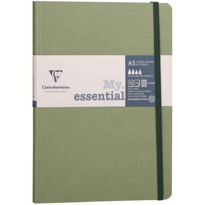 Cuaderno Age Bag My.essential A5 96 hojas cuadriculadas - Verde