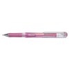 roller de tinta de gel resistente al agua HybridGel Grip DX 0,5 mm rosa metálico