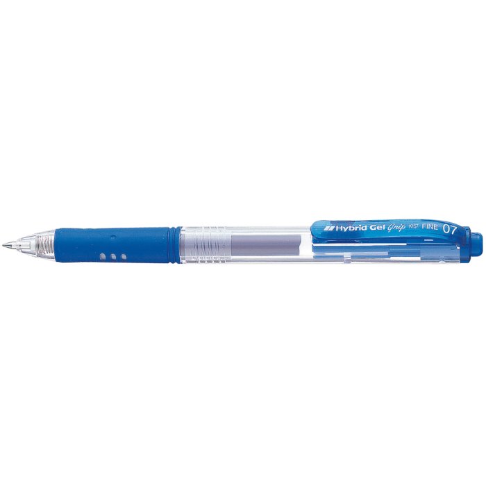 Bolígrafo de gel Pentel HybridGel Grip Retráctil 0,35 mm azul