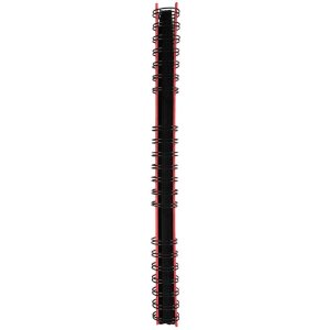 Exacompta Álbum de espiral Rojo pasión 32x32 cm 60 páginas negras
