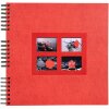 Exacompta Álbum de espiral Rojo pasión 32x32 cm 60 páginas negras