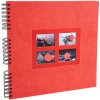 Exacompta Álbum de espiral Rojo pasión 32x32 cm 60 páginas negras