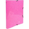 Carpeta de anillas con elástico 4 anillas 15mm Iderama - A4 púrpura rosa