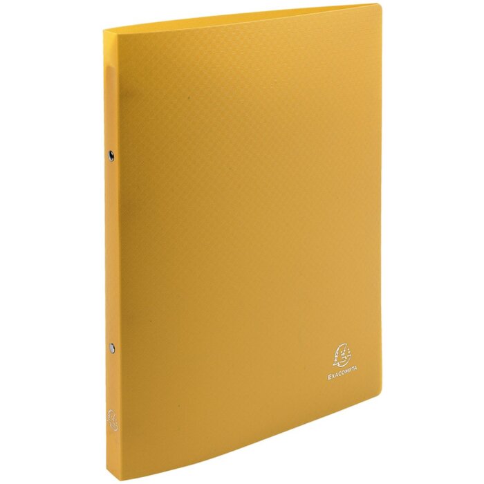 Carpeta de anillas de PP con 2 anillas DIN A4 amarillo