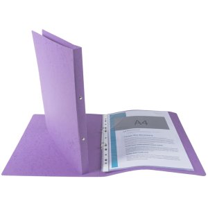 Carpeta de anillas de cartón Manila con 2 anillas...