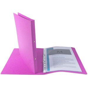 Carpeta de anillas de cartón Manila con 2 anillas...