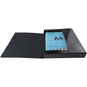 Caja de archivo Iderama 40mm negro DIN A4